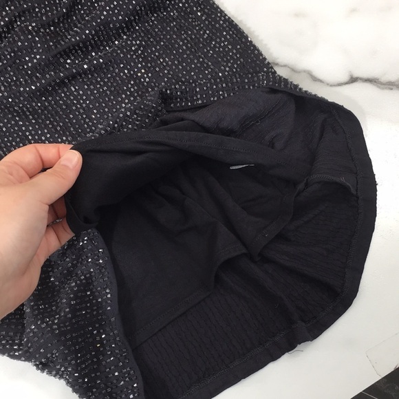 W118 By Walter Baker Dark Gray Beaded Sophia Shift Dress Womens Large Racerback‎ - Picture 8 of 14